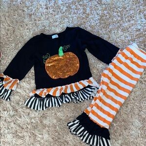 Kids Halloween Pumpkin Set - Black and Orange